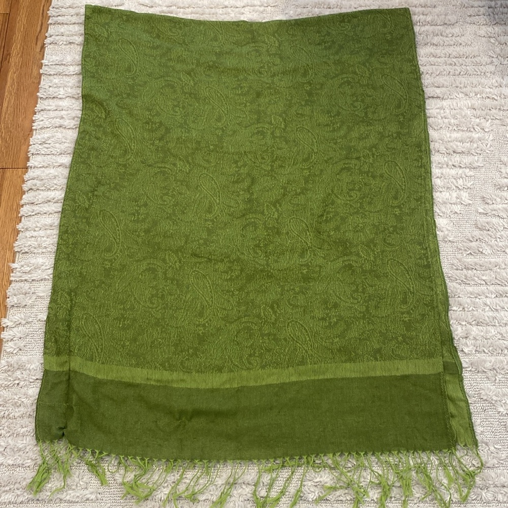 Vintage Green Pashmina scarf